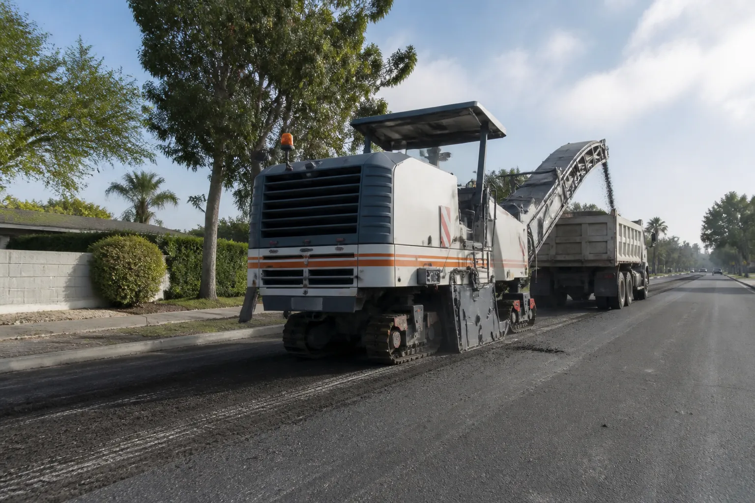 Asphalt Milling Job Site