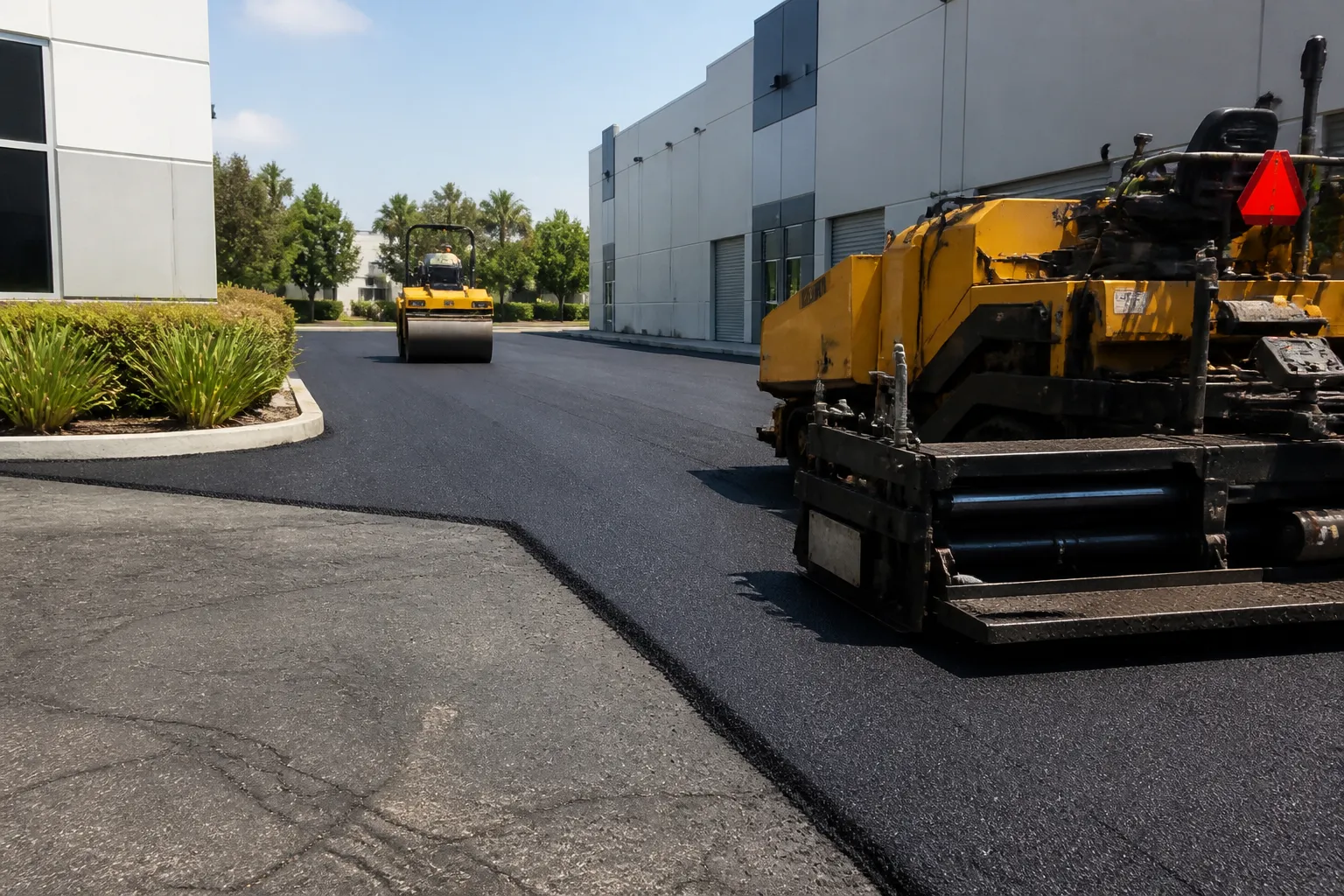 Asphalt Overlay Job Site