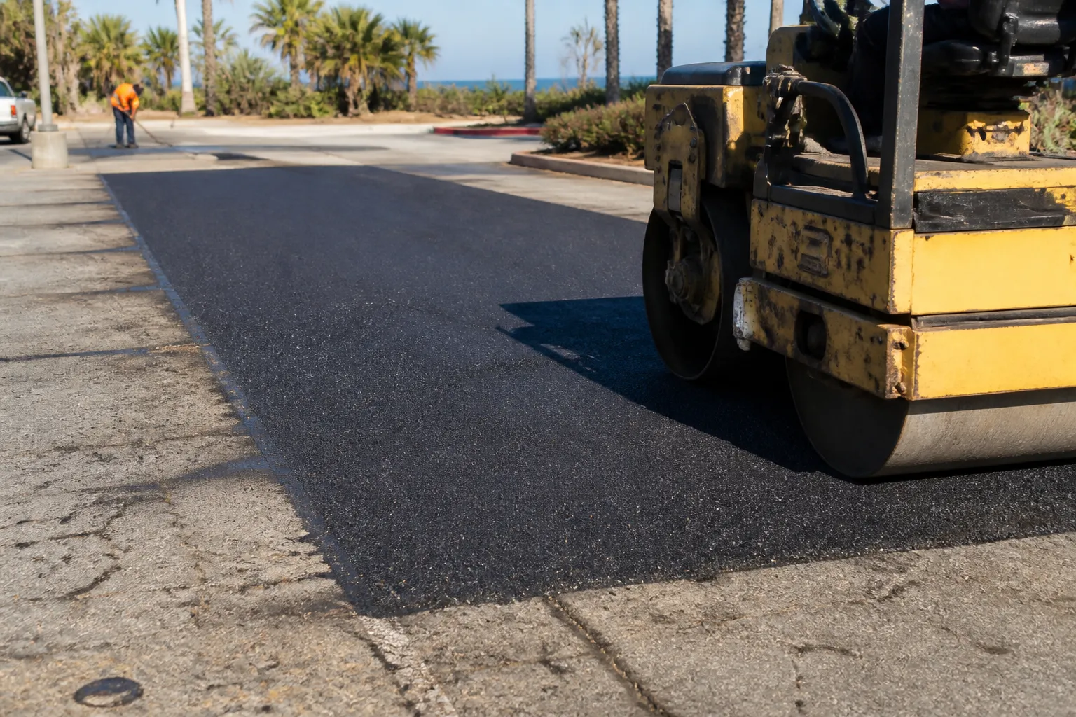Asphalt Patching Job Site