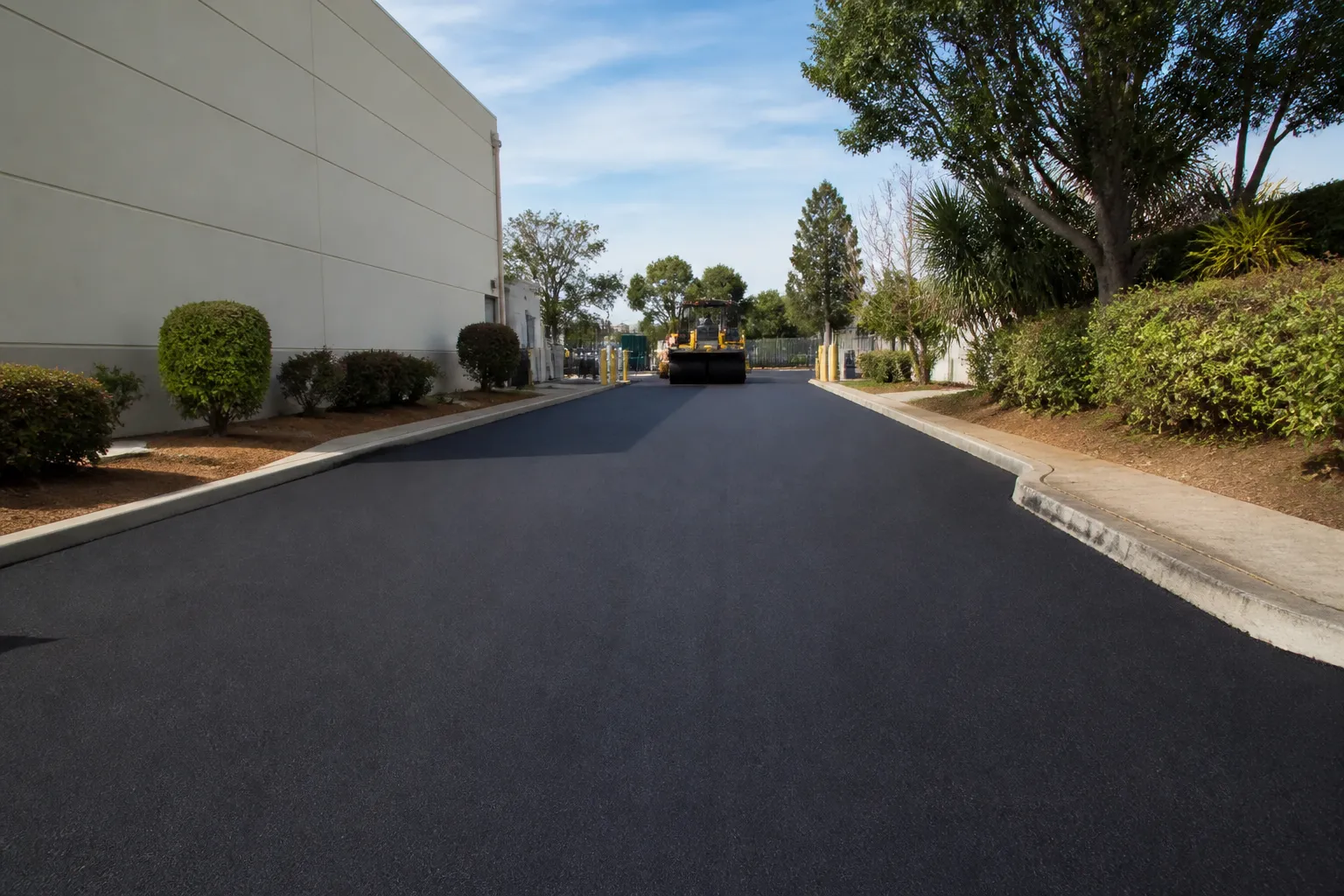 Asphalt Resurfacing Job Site