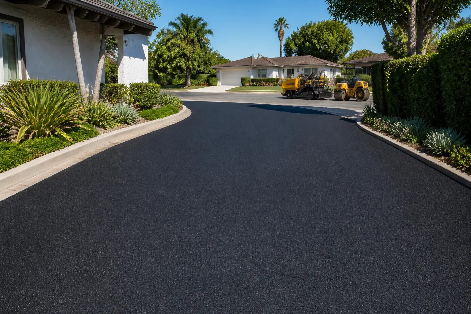 Costa Mesa Asphalt Work Site