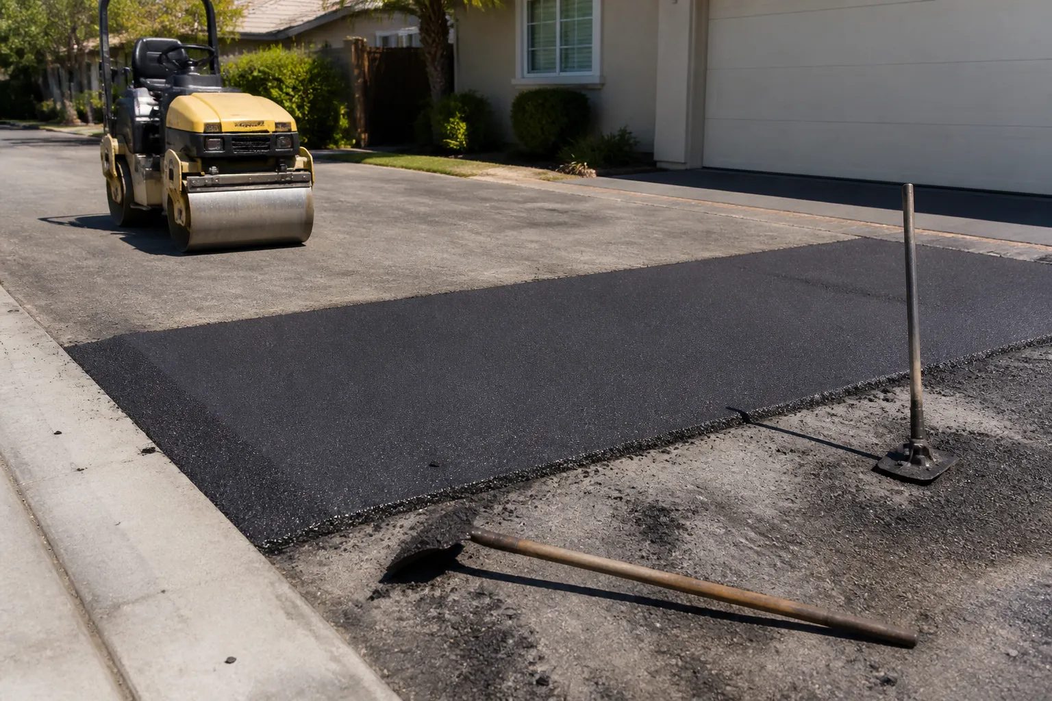 Driveway Repair Job Site