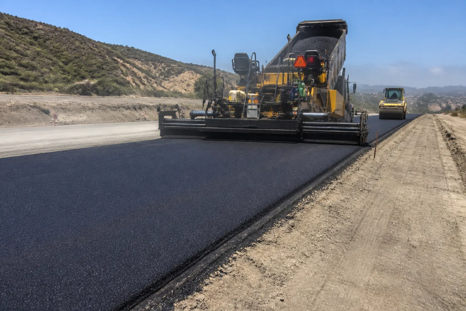 Road Paving Job Site